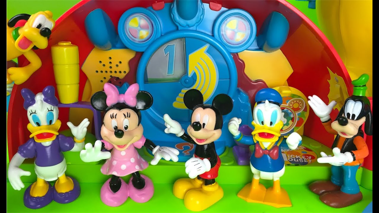Mickey Mouse Clubhouse Playset Minnie Mouse  Pluto Daisy Donald Duck Guffy from Disney Junior