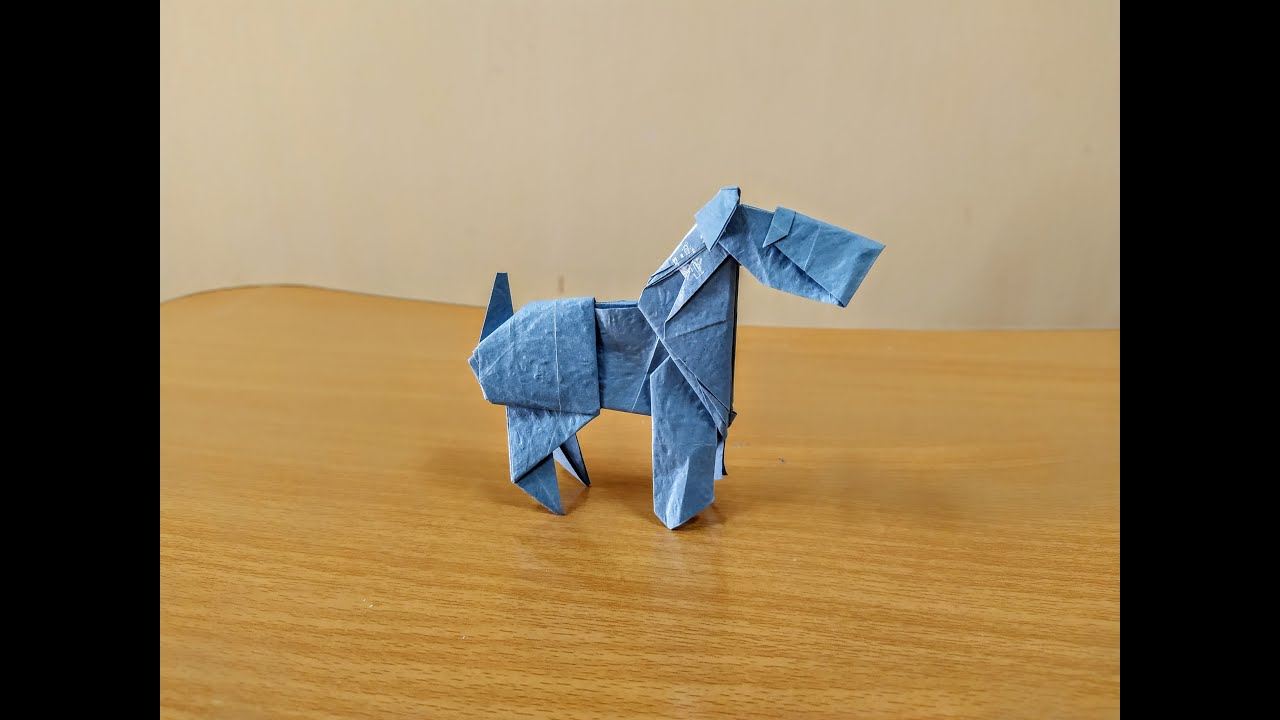Origami Fox Terrier Dog - Origami Dog