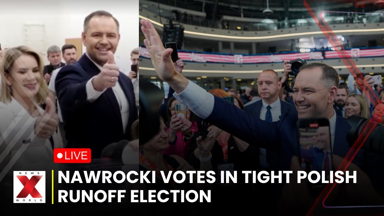 Polish Election News LIVE: Polish Nationalist Candidate Nawrocki Casts Vote | NewsX World