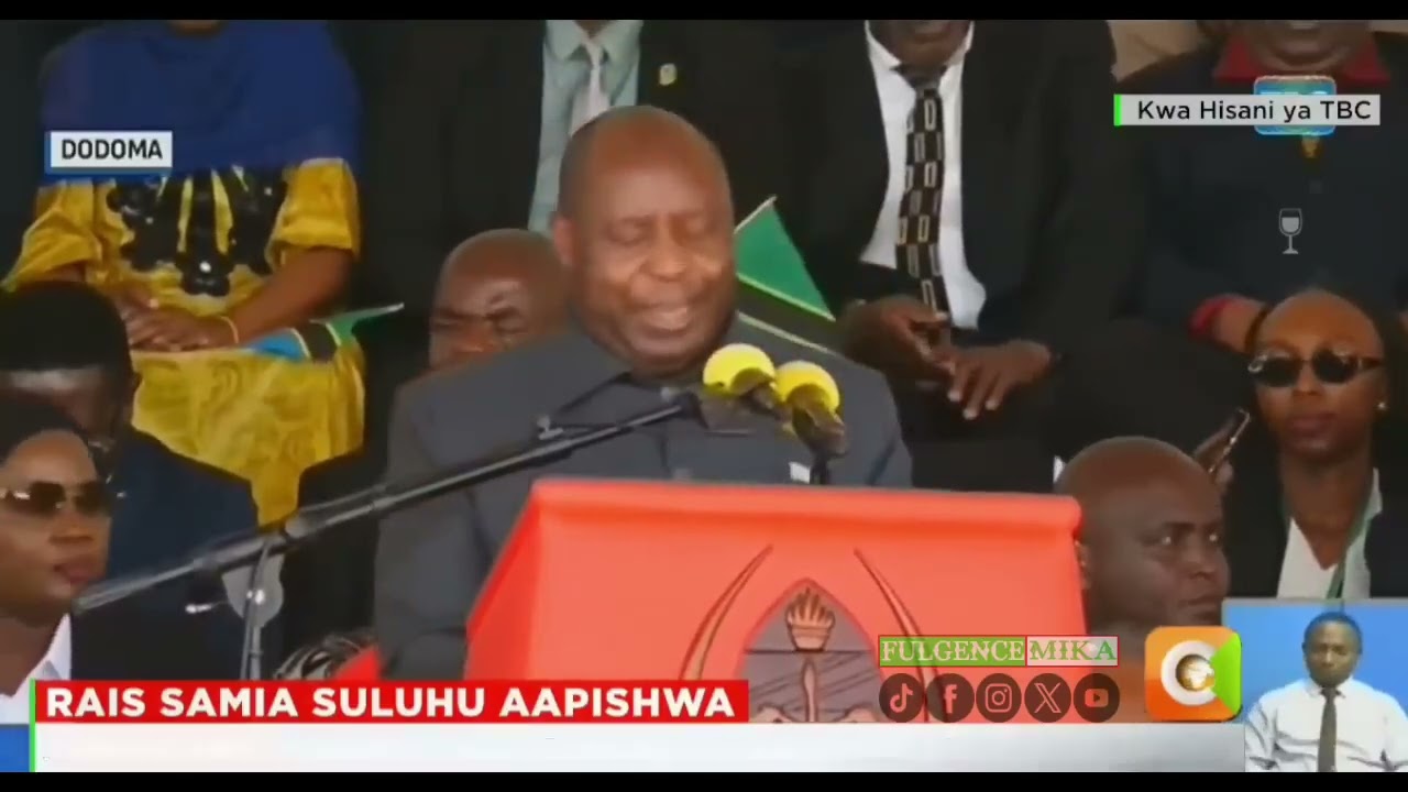 Général NEVA yavuze ijambo rikomeye mu muhango wo kurahiza Perezida wa Tanzaniya.