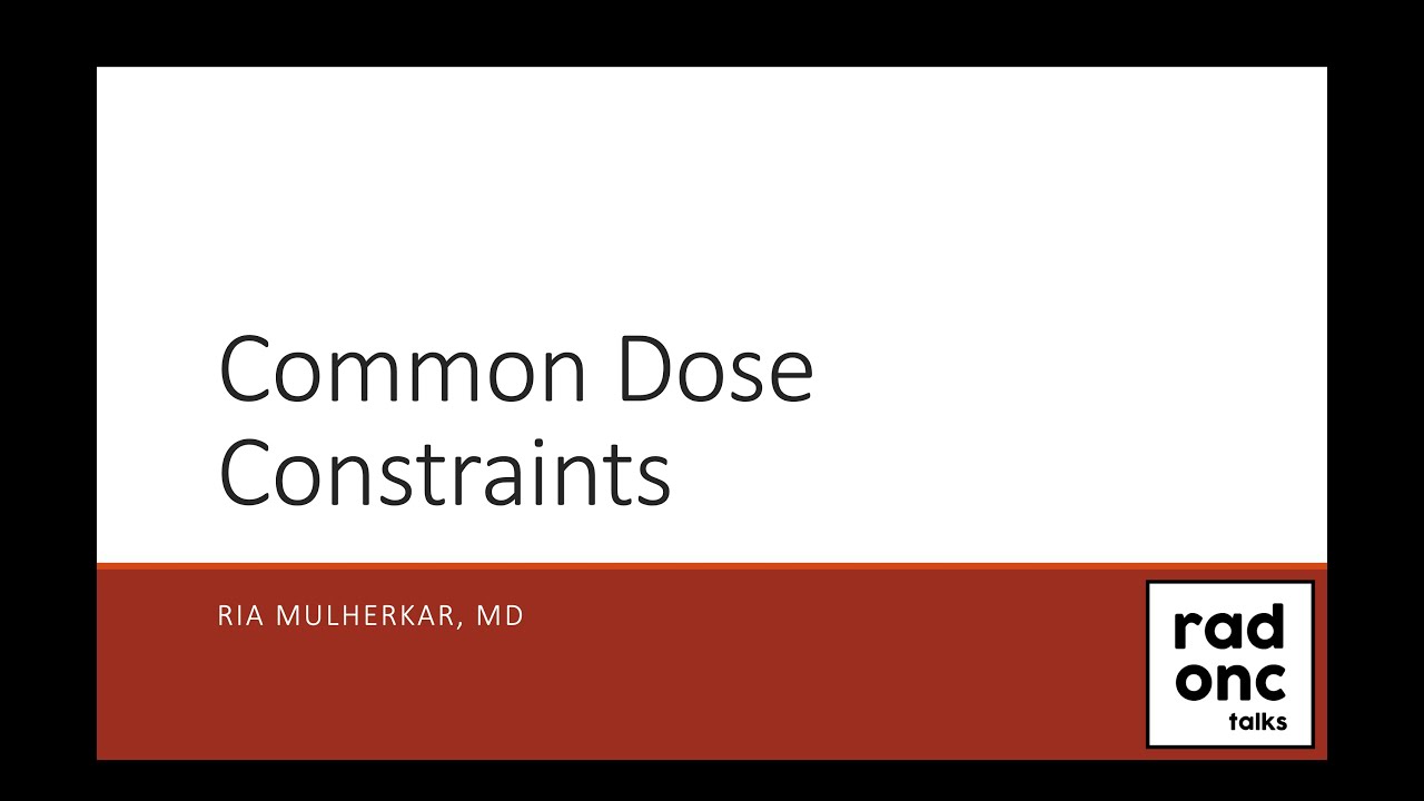 Common Dose Constraints
