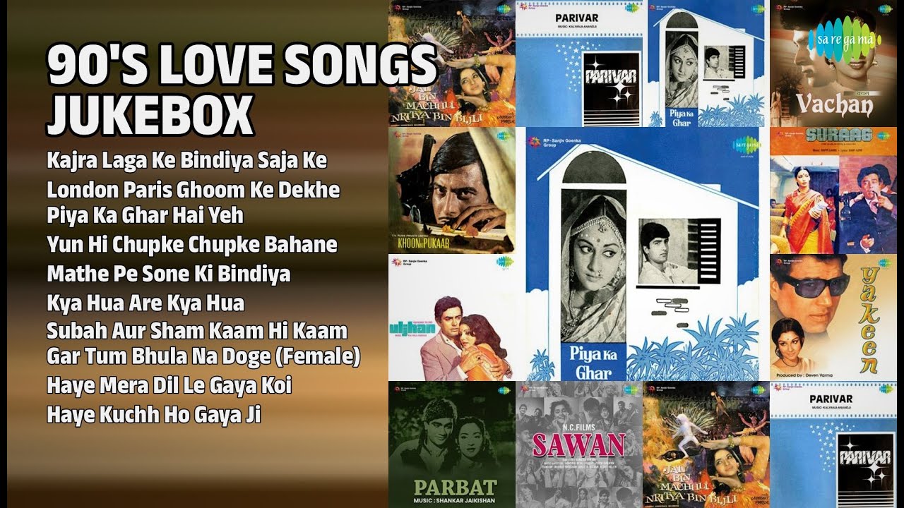 90's Love Songs Jukebox | Lata Mangeshkar Songs | Kajra Laga Ke Bindiya Saja Ke