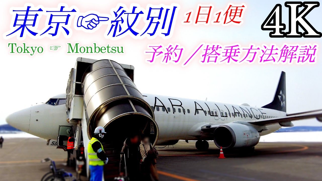 【4K】1日1便 ANA羽田〜紋別で流氷旅行へ / オホーツク紋別空港 ガリンコ号 流氷 / Japan,AirPort,Tokyo,Haneda,Monbetsu,drift ice