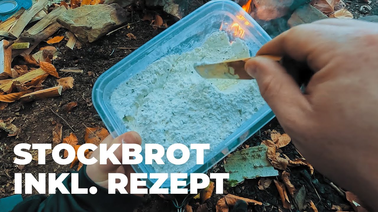 Stockbrot am LAGERFEUER - Kochen im Wald