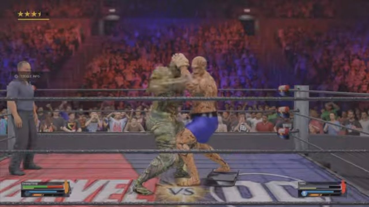 Swamp Thing VS The Thing - Super Powered Wrestling
