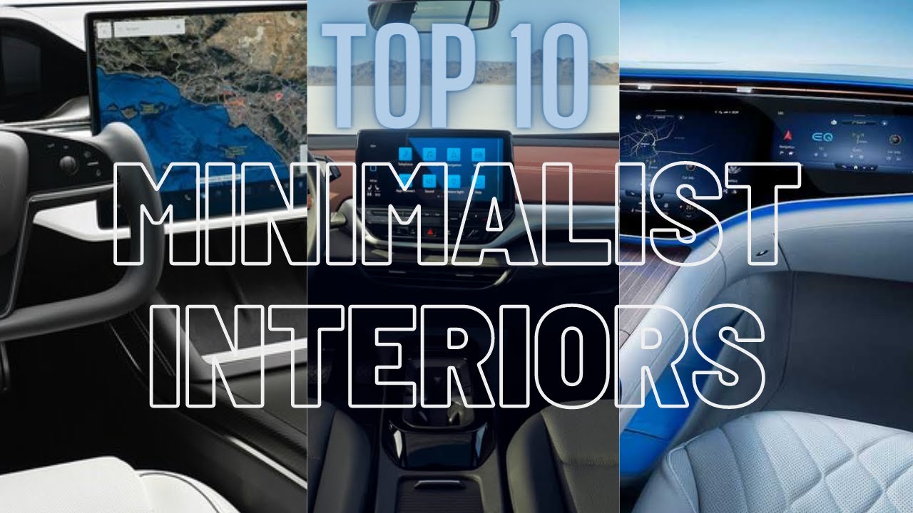 Top 10 Minimalistic Car Interiors | Top 10