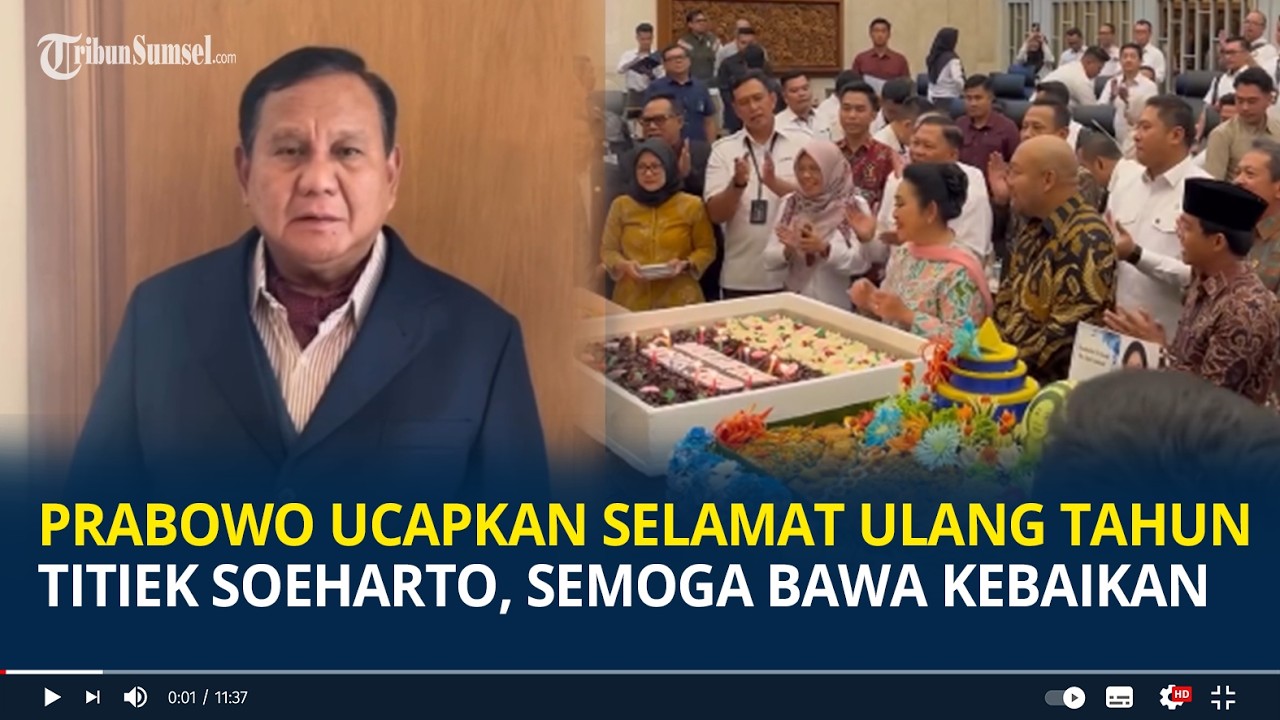 Prabowo Ucapkan Selamat Ulang Tahun Titiek Soeharto, Semoga Bawa Kebaikan