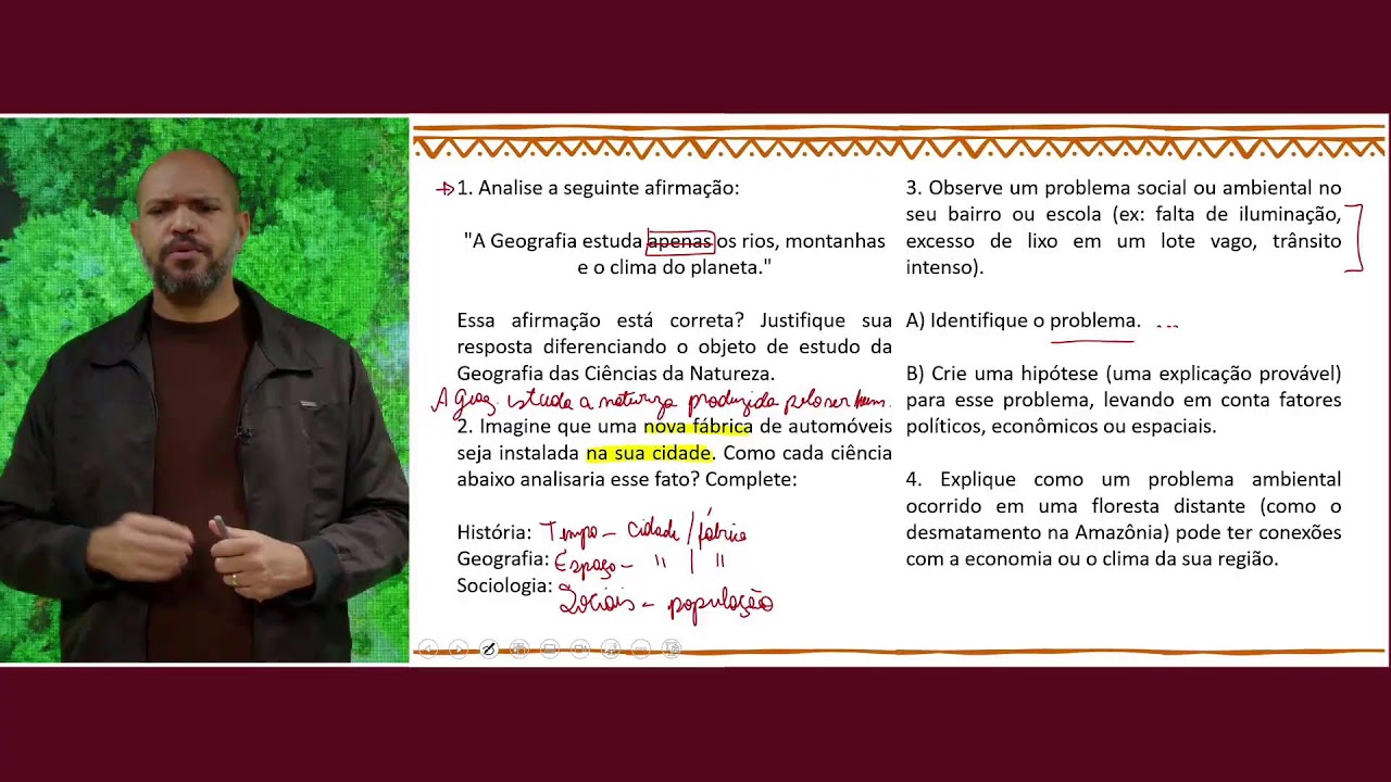 🔴 MANHÃ - GEOGRAFIA - 12.02.26 - 1ª Série - AULA 02