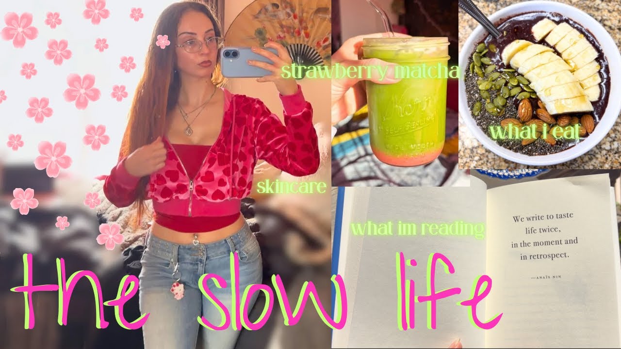 WELLNESS VLOG | slow living, self-care + matcha recipe 