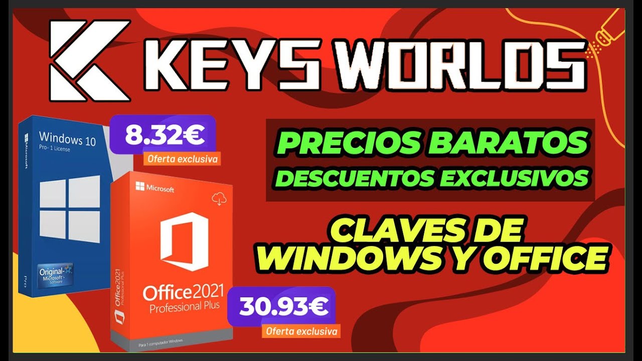 KEYSWORLDS CLAVES DE WINDOWS Y OFFICE AL MEJOR PRECIO CON DESCUENTOS INCREIBLES