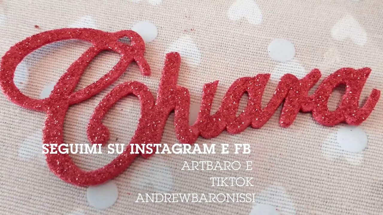DIY COME FARE LE SCRITTE IN GOMMA EVA