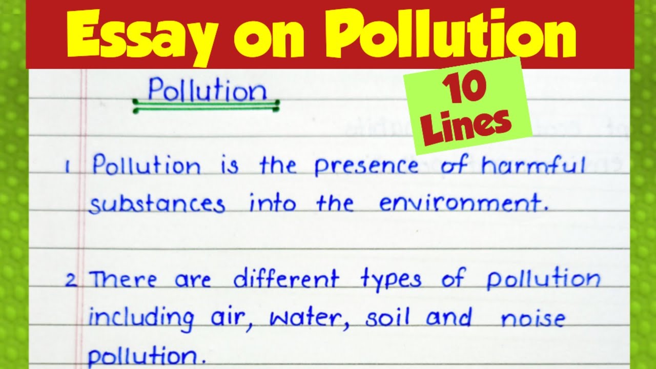 how to write an essay on pollution in english|pollution essay|essay on pollution #pollution#essay