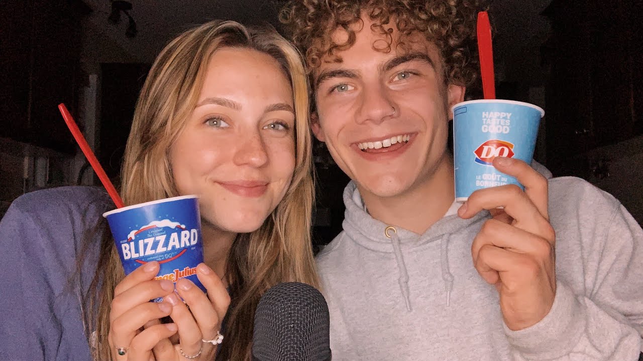 ASMR Mukbang Q&A With My Boyfriend
