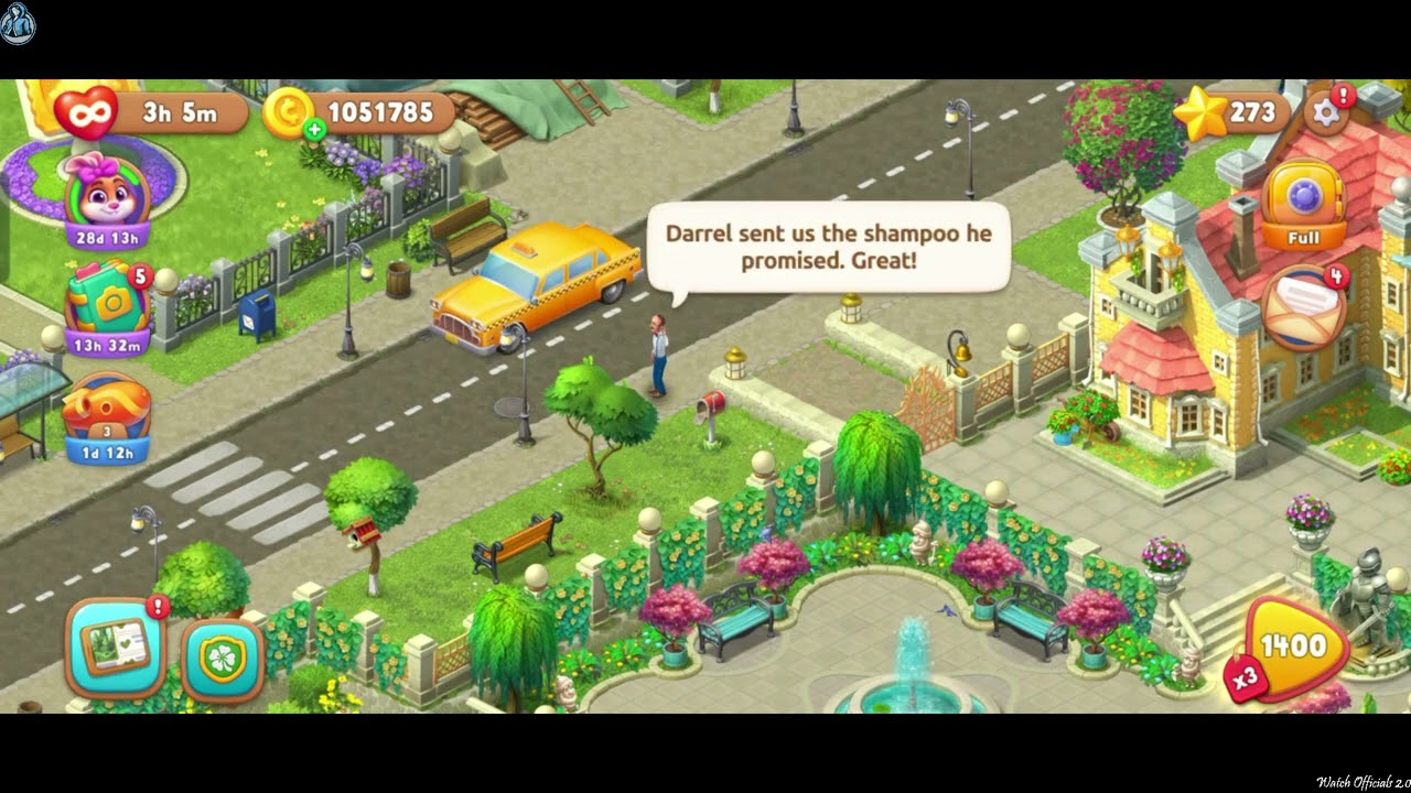 Gardenscapes Area 9 Complete Part 9- New Area Unlocked
