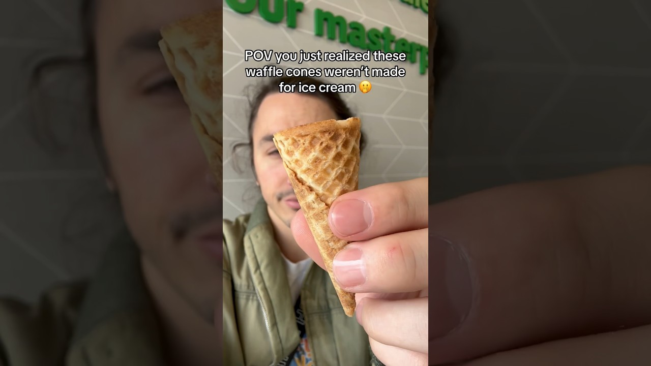 These waffle cones ARENT for ice cream 🫢🫢