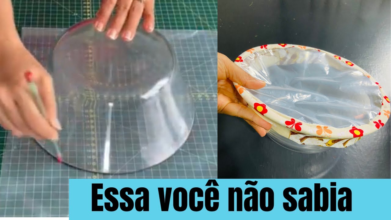 ESSA VOCÊ NÃO SABIA / Como fazer cobre tigela com plástico