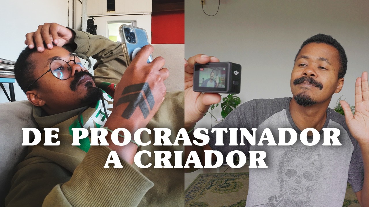 Superei a PROCRASTINAÇÃO e comecei meu canal | vlog 01