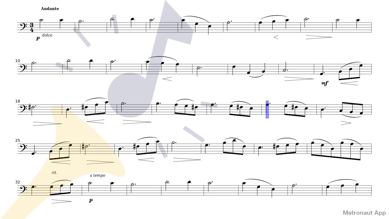 Cello - Hugo Schlemüller - 6 Easy Concert Pieces Op.12 - I. Song