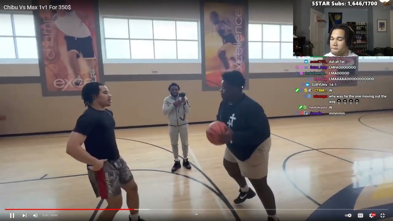 plaqueboymax vs Chibu 1v1 $300 WAGER (Max's Reaction)