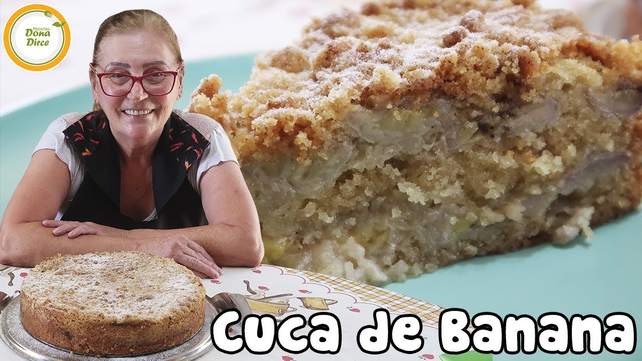 Cuca de Banana | Bolo de Banana | A Cuca MAIS FÁCIL de Fazer do Mundo #322