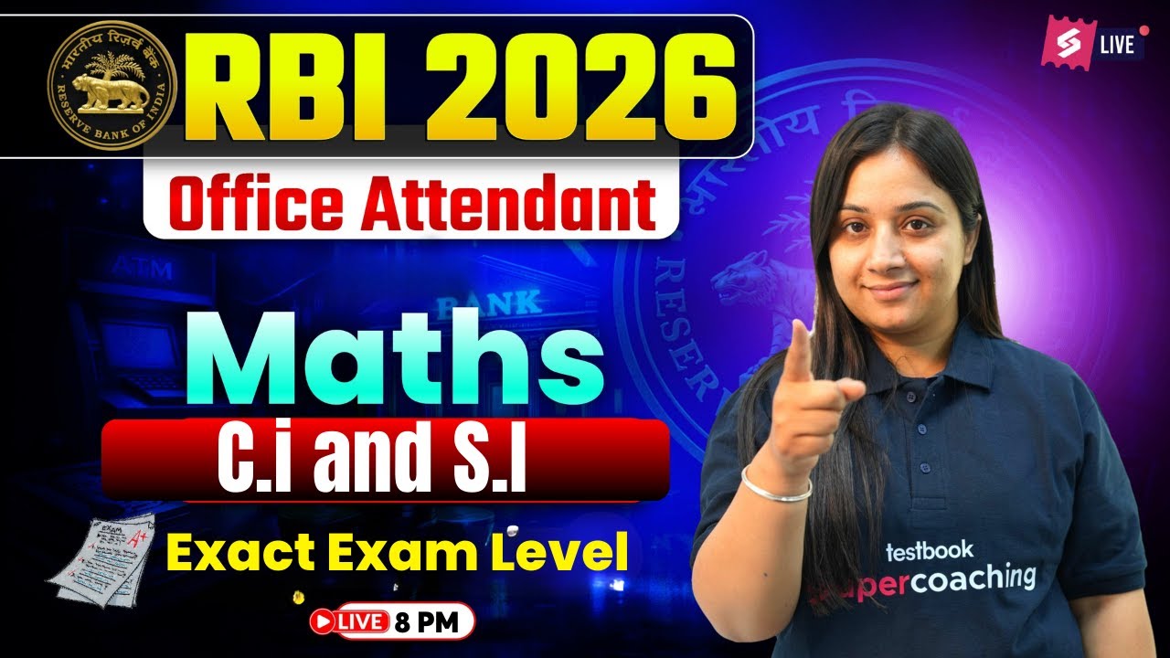 RBI Office Attendant Quants 2026 | CI and SI Important Question RBI Office Attendant | by Nancy Mam