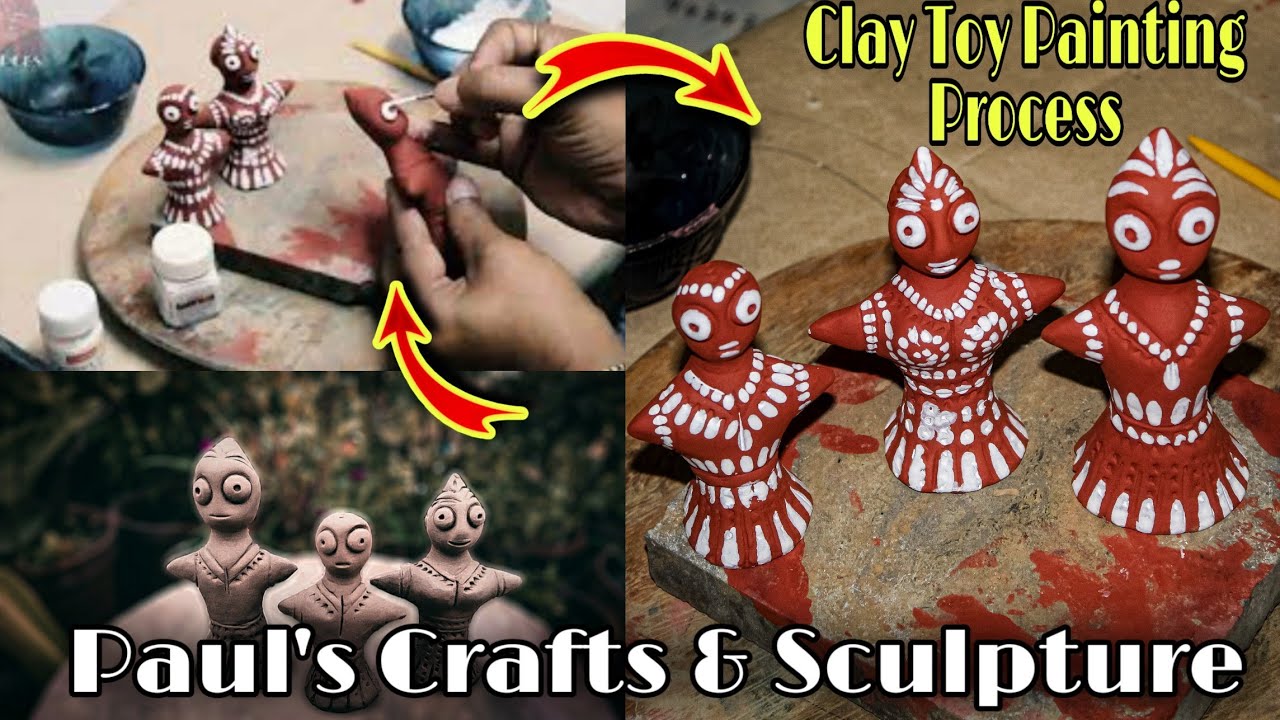 Clay Toy Painting/Colouring Process | DIY Toy | Kids Craft | PC&S | Part - 2