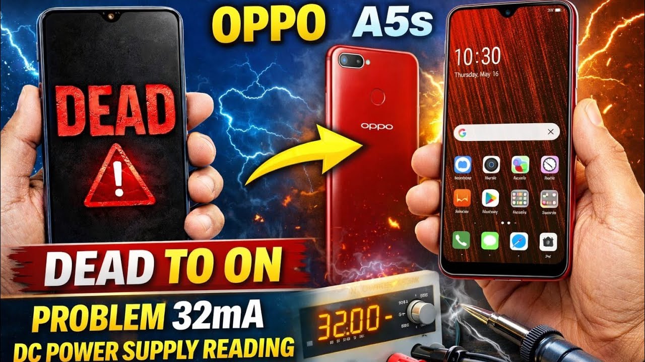 OPPO A5s 32mA BOOT PROBLEM FULL SOLUTION💯 | DEAD TO ON💥