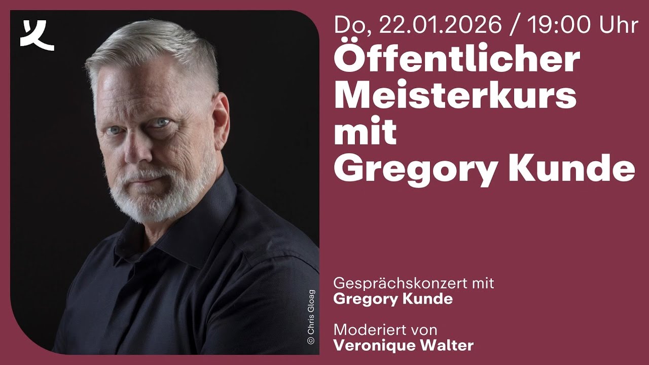 Öffentlicher Meisterkurs mit Gregory Kunde (2026)