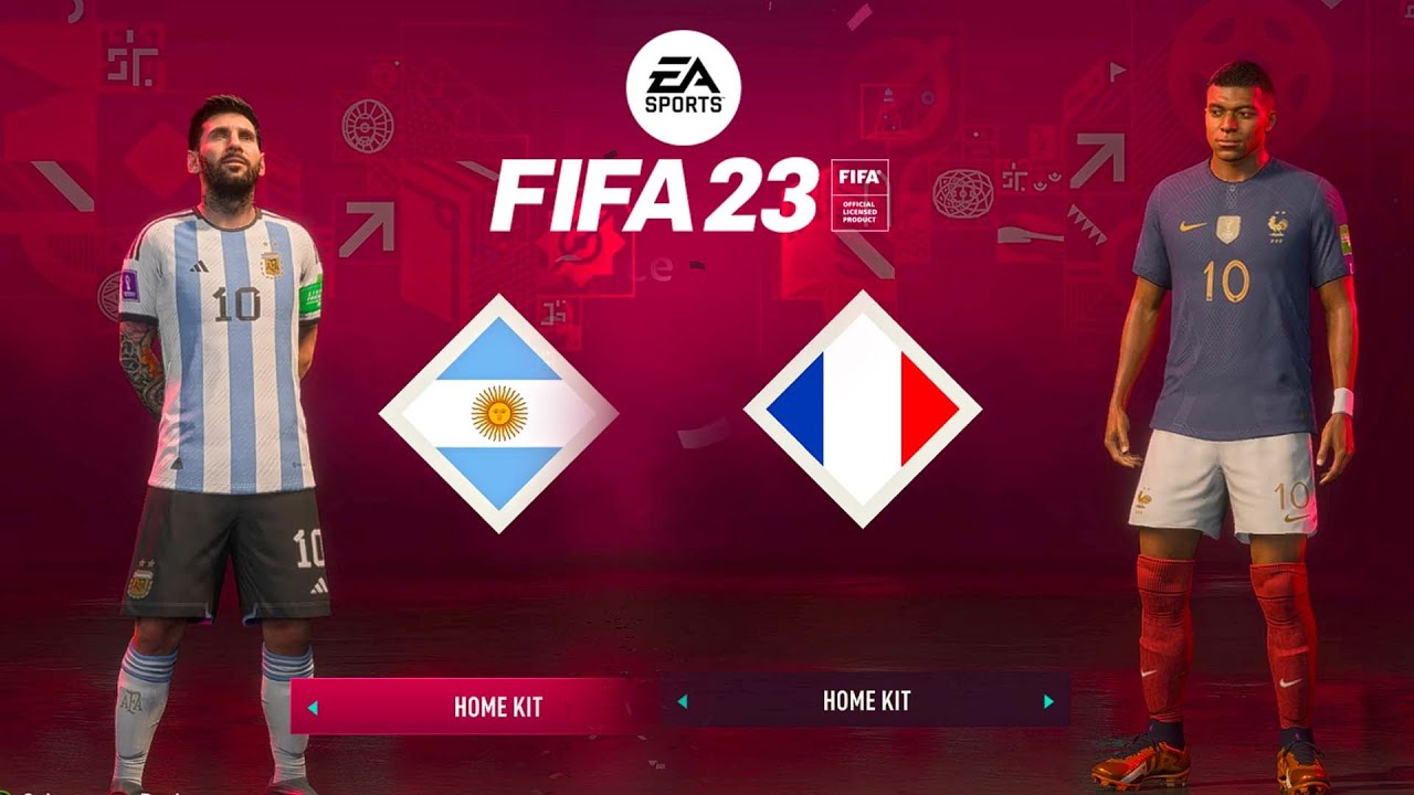 Месси против Мбаппе | Геймплей FIFA 23 Аргентина — Франция | Чемпионат мира по футболу в Катаре