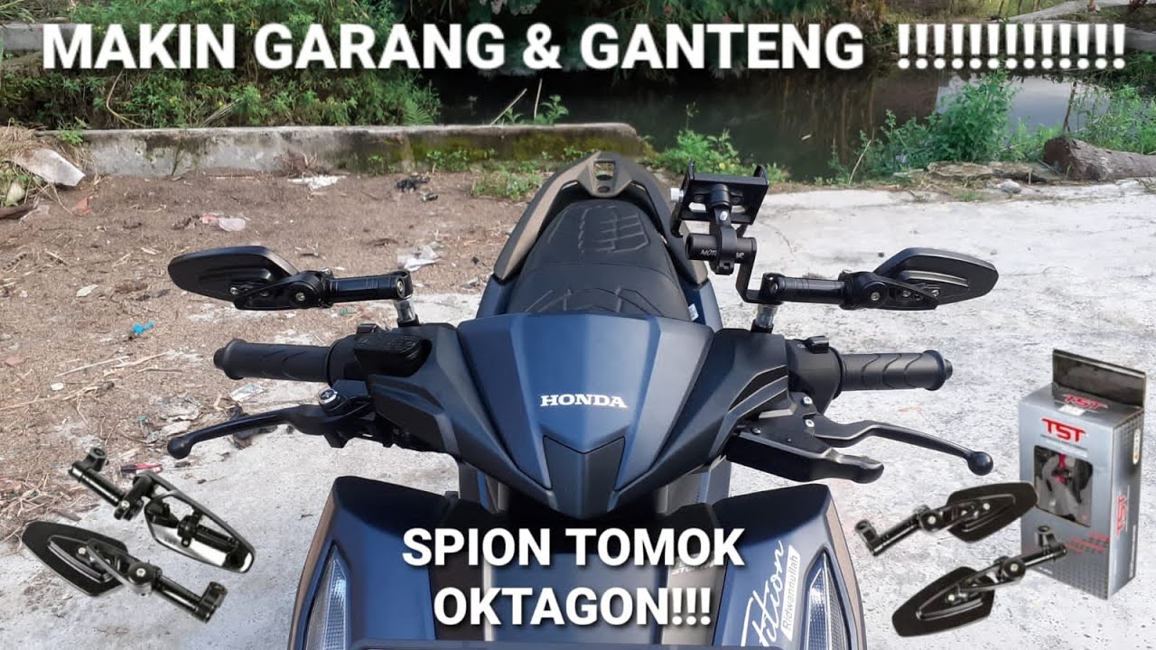 UNBOXING DAN PASANG SPION TOMOK OCTAGON TST DI VARIO 125 NEW | MOTOVLOG 2024