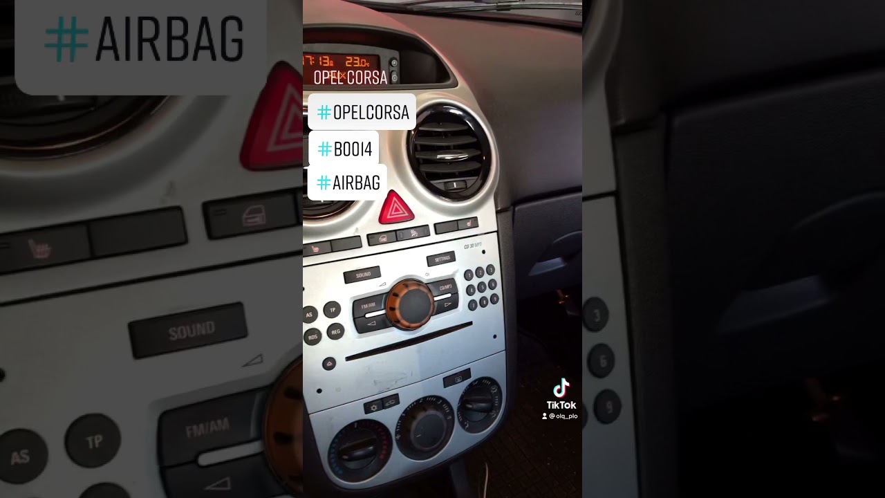 Opel corsa Airbag faulty DTC code B0014 (solved)