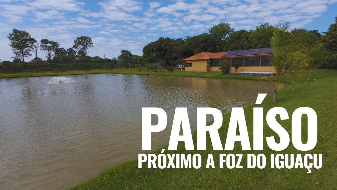 Chácara à venda em Aurora do Iguaçu próximo a Foz do Iguaçu. Casa, rio, açude, edícula, piscina.