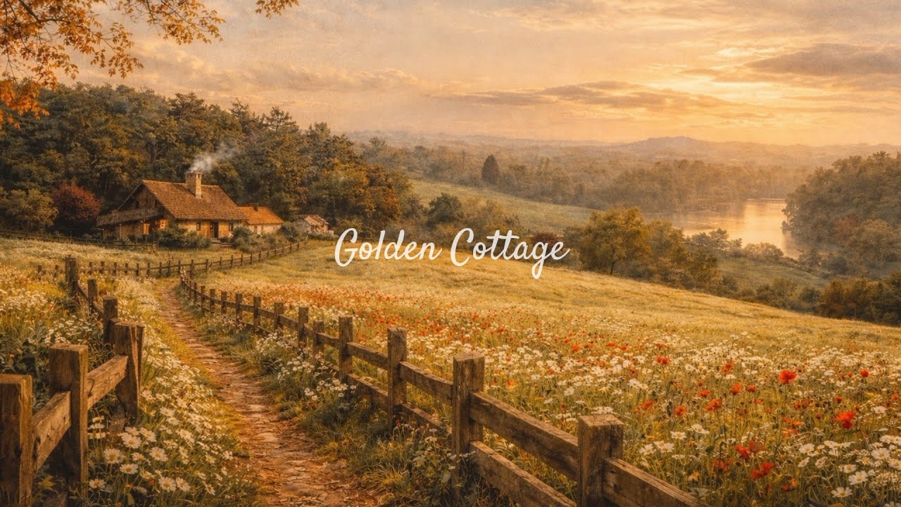 Relaxing Piano for Study & Sleep — Golden Countryside Cottage