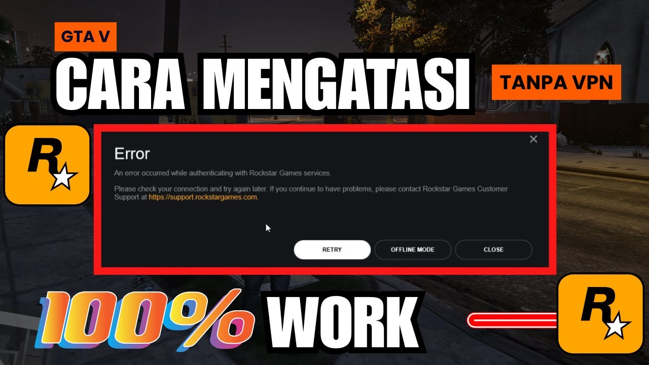 ❌ Gagal Login GTA V? Ini Solusi Mudah Mengatasi Rockstar Games Error (Tanpa VPN!)
