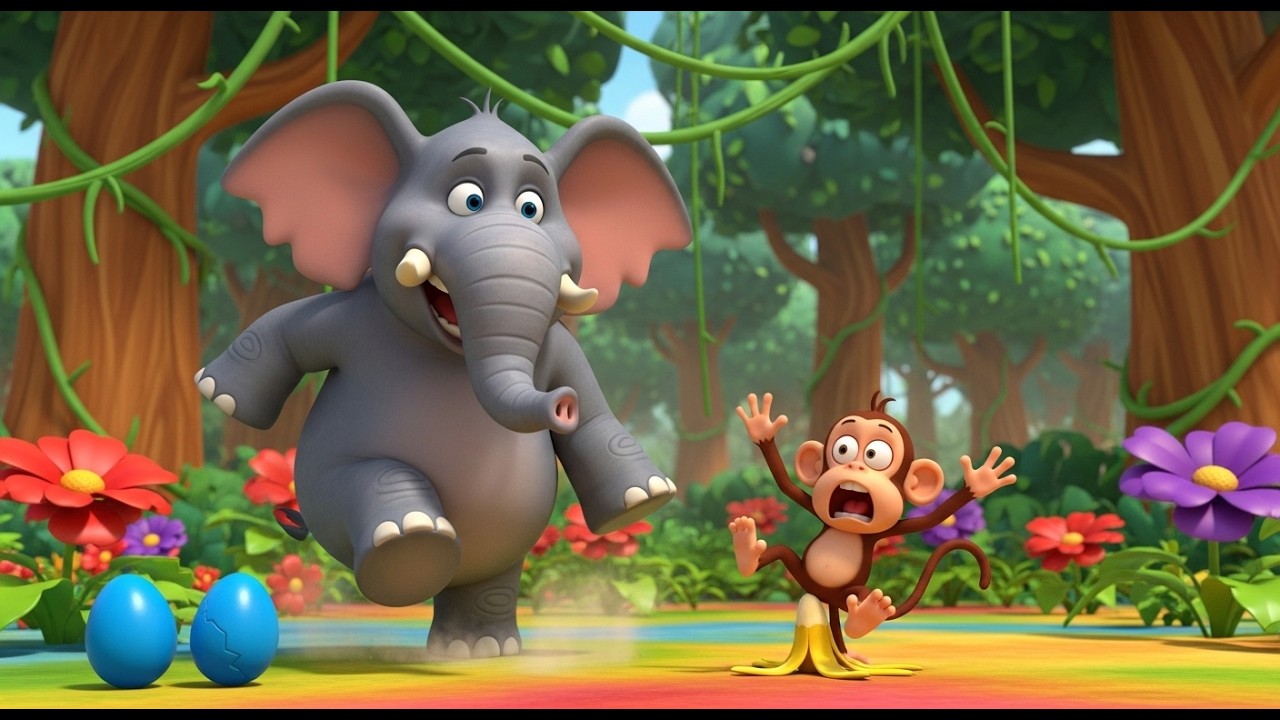 Sorpresa de Huevo de Dinosaurio 🦖🥚 Canción Infantil Divertida en Español Para Niños