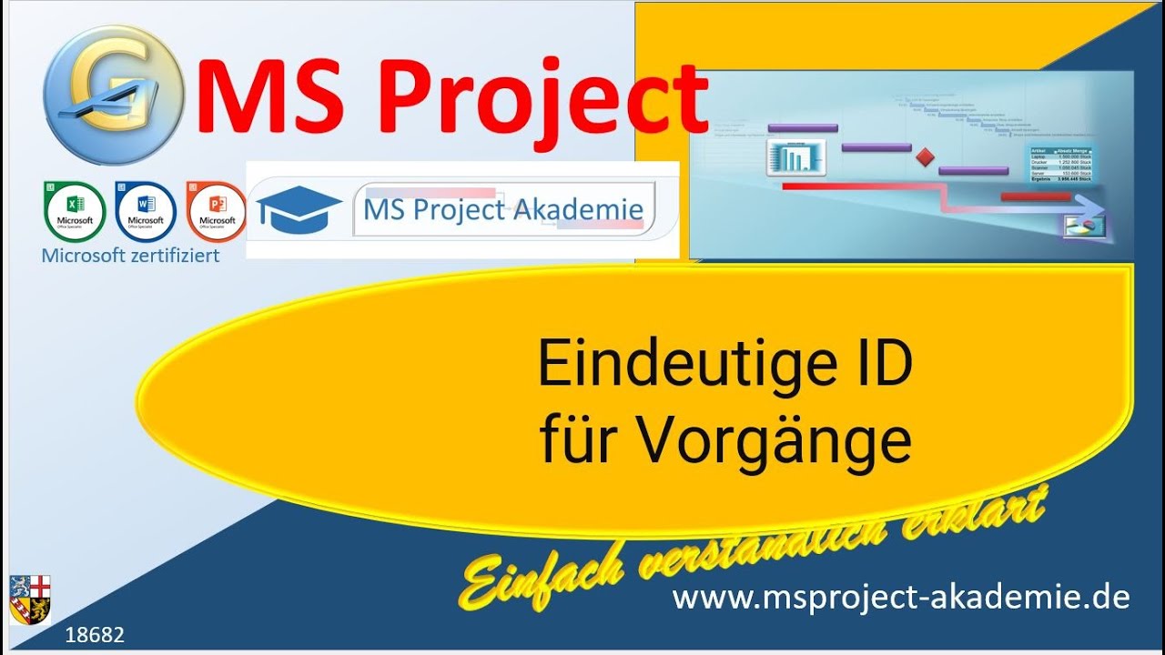 Eindeutige ID der Vorg&auml;nge einblenden | #MSProject #tips  18682 |#howto #tutorial #project #ganster
