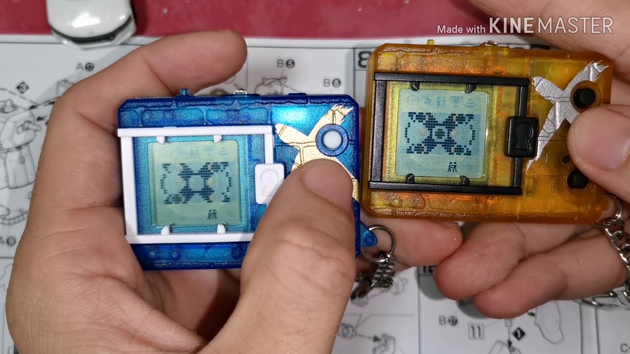 DIGIMON X VER 3 PALMON X (YELLOW) VS RYUDAMON (BLUE)
