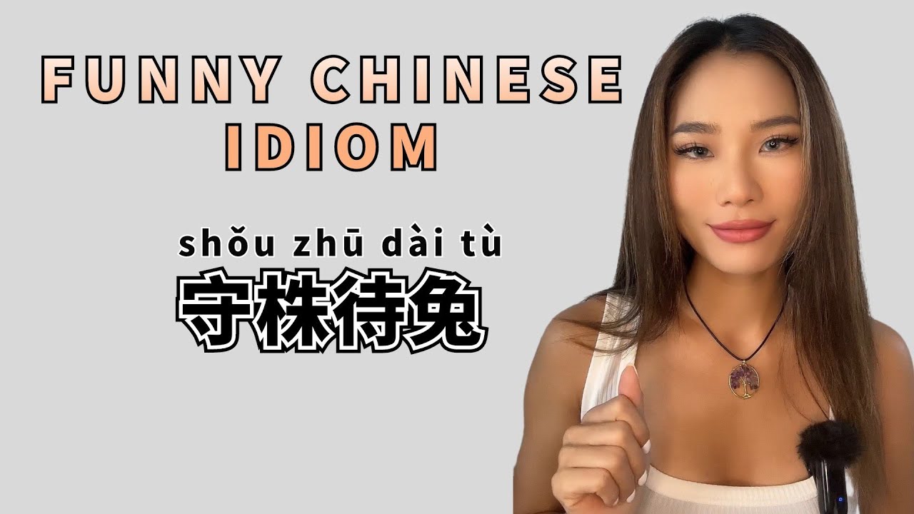 Funny Chinese IDIOM- 守株待兔｜to wait by a tree for a rabbit or a hare