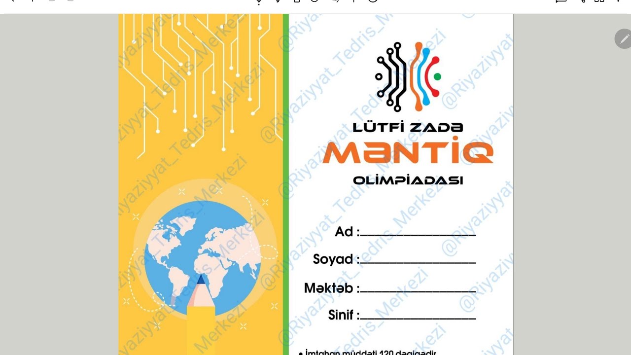 Lütfizadə Məntiq olimpiadası.Bəzi sualların izahı.