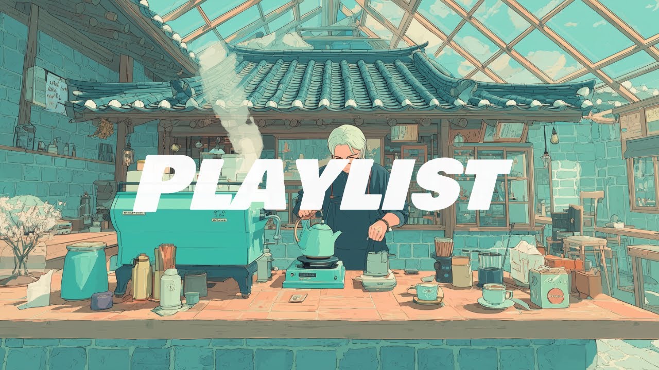 𝗽𝗹𝗮𝘆𝗹𝗶𝘀𝘁🎧 지금 커피 한 잔 필요하신가요?☕️ 눈 내리는 한옥 카페의 진한 향기|CAFE.COFFEE.JAZZHOP.카페음악.매장음악✨️