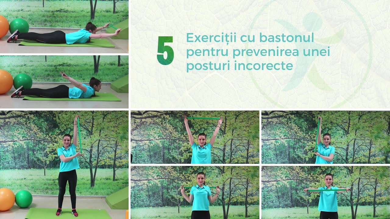 5 exerciții cu bastonul pentru corectarea posturii - Kinetera | Terapie prin mișcare de acasă