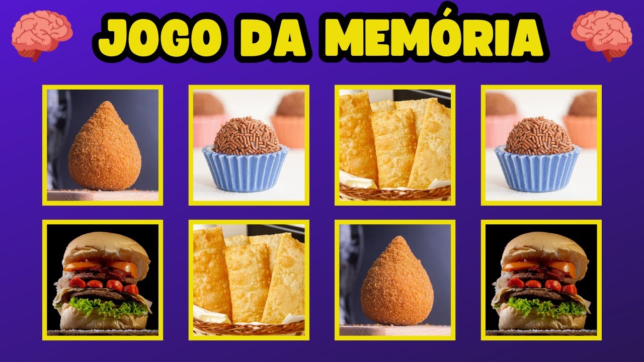 🥧 JOGO DA MEM&Oacute;RIA COM COMIDAS N&deg;1