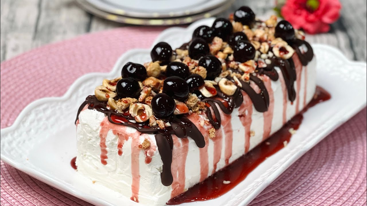 Tronchetto Gelato Croccante all’Amarena senza gelatiera