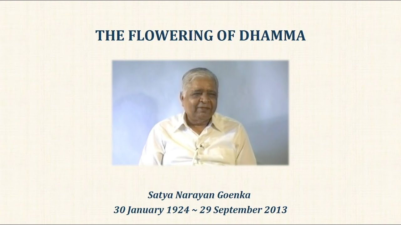S.N. Goenka: a talk by Patrick Given-Wilson (part 3)