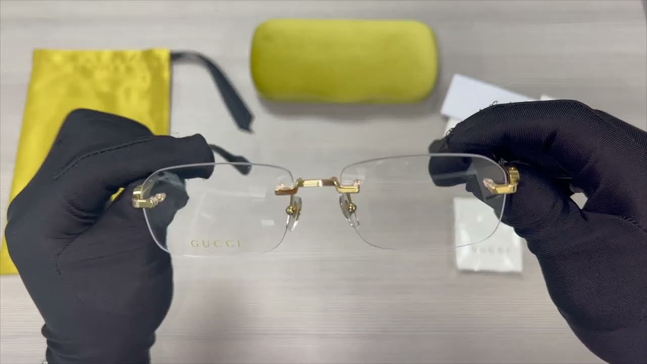 Gucci Eyeglasses Model GG1221O (001) Rimless Glasses