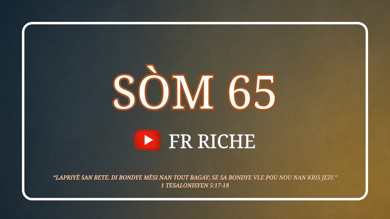 Sòm 65 | Kreyòl Ayisyen