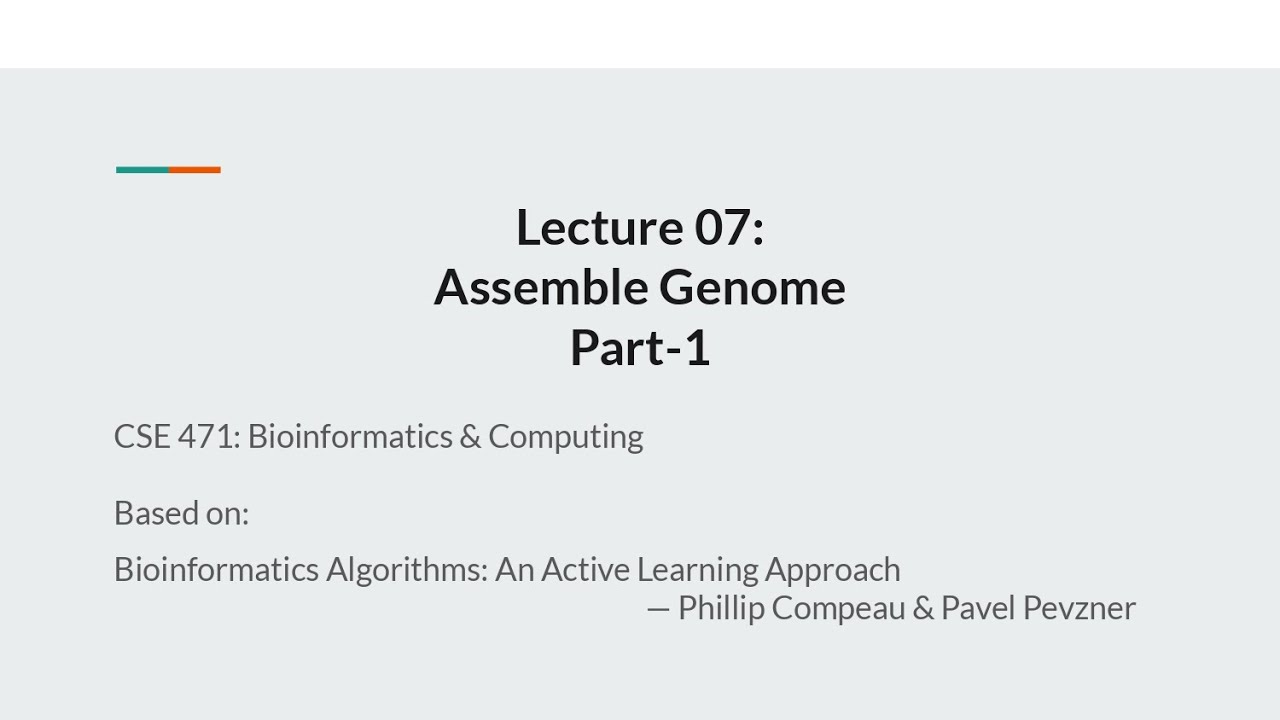 L07 Assemble Genome  (Part-1) | Bioinformatics & Computing in Bangla