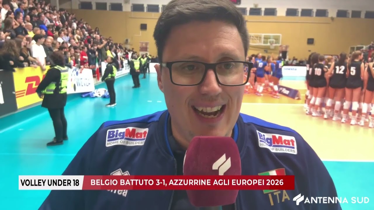12 GENNAIO 2026 - VOLLEY UNDER 18: BELGIO BATTUTO 3-1, AZZURRINE AGLI EUROPEI 2026