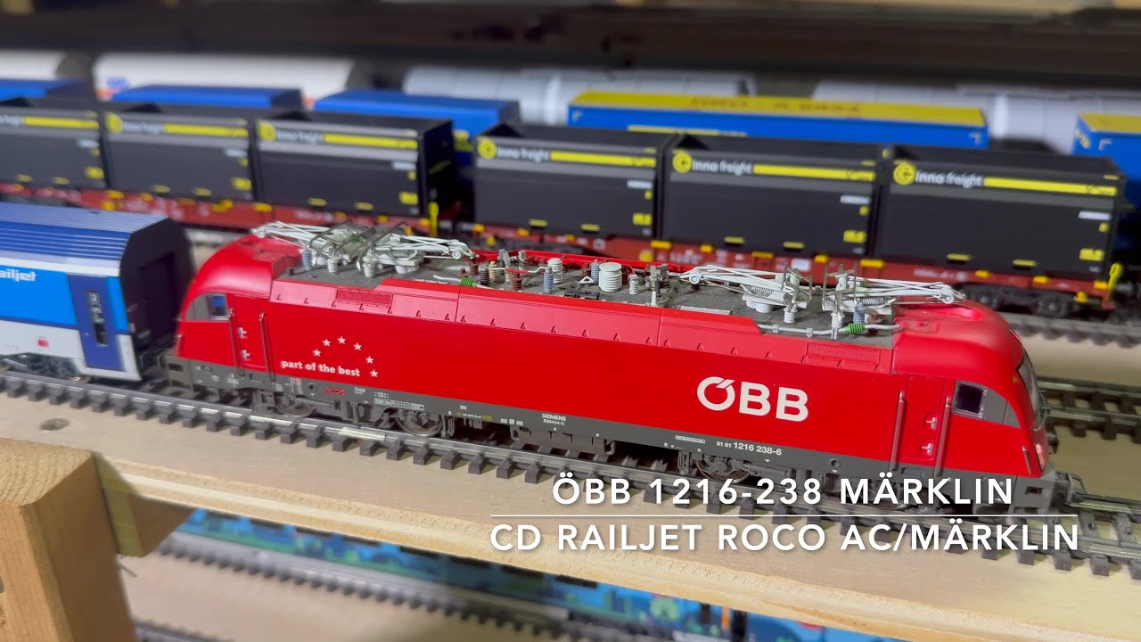 Märklin 1216-238 ÖBB  + Railjet CD - UHD-4K