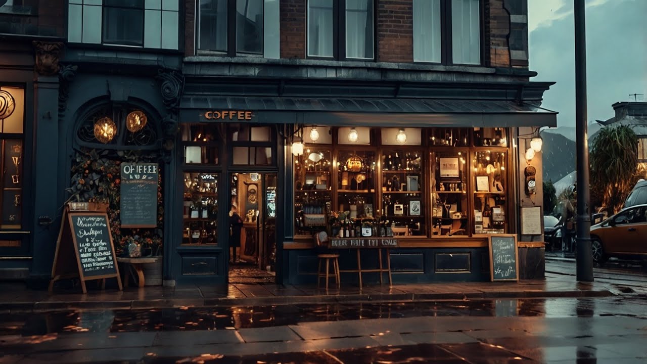 Rainy Café Corners — Nostalgic Dark Academia Melancholic Piano Music for Dreaming, Relaxing, Reading